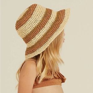 Rylee & Cru Rafia Bucket Hat Kids